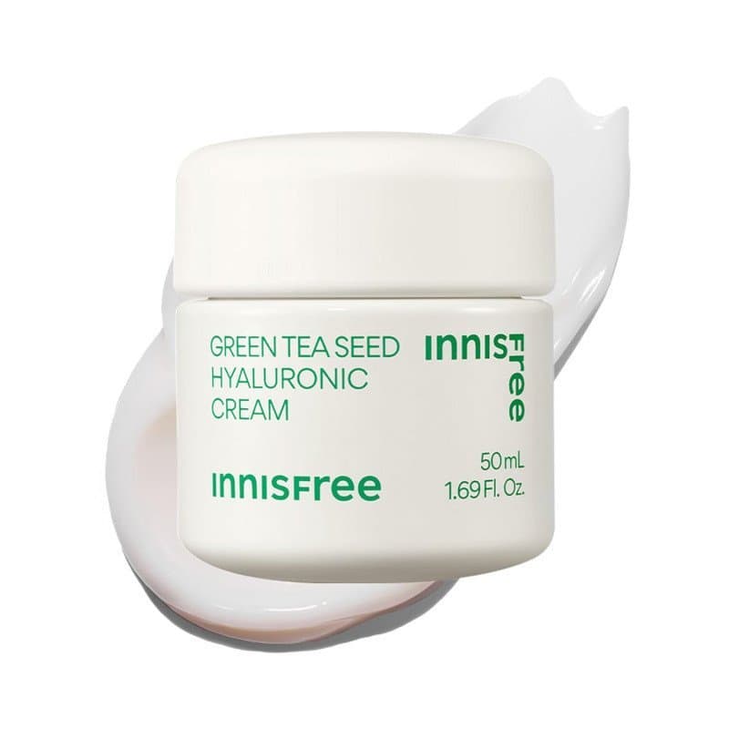 innisfree Green Tea Seed Ácido Hialurônico com Complexo Fortalecedor da Barreira e Ceramida, Hidratante Facial Coreano D