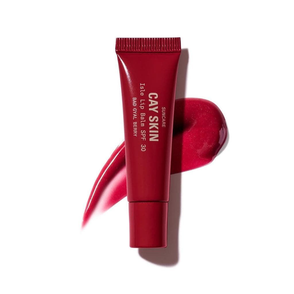 Bálsamo Labial Cay Skin Isle SPF 30 – Alto Brilho, Hidratante + Brilho Labial Translúcido com Sabor de Baunilha e Açúcar