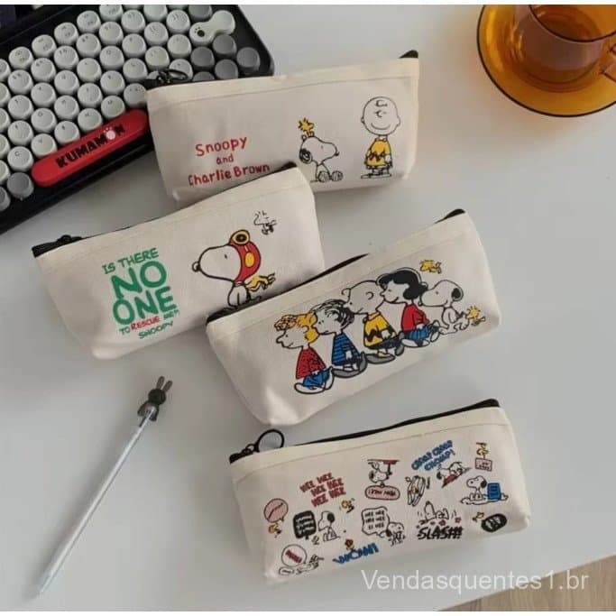 Estojo Escolar Snoopy Minimalista