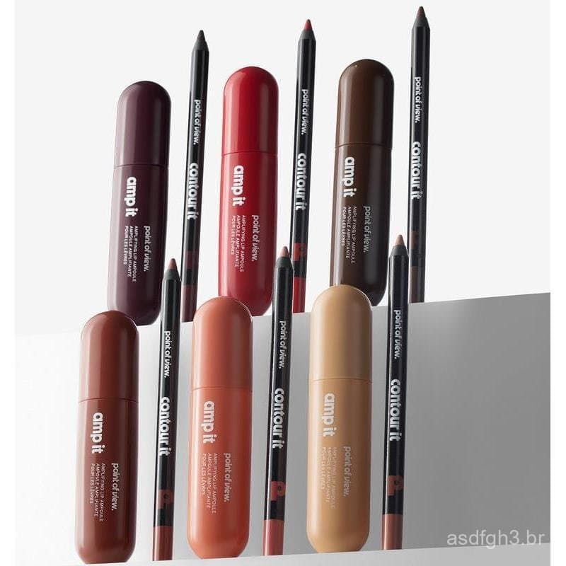 Amp(K)itsbyPointofViewBeauty: Ampolas labiais ricas em cor com delineador labial combinando