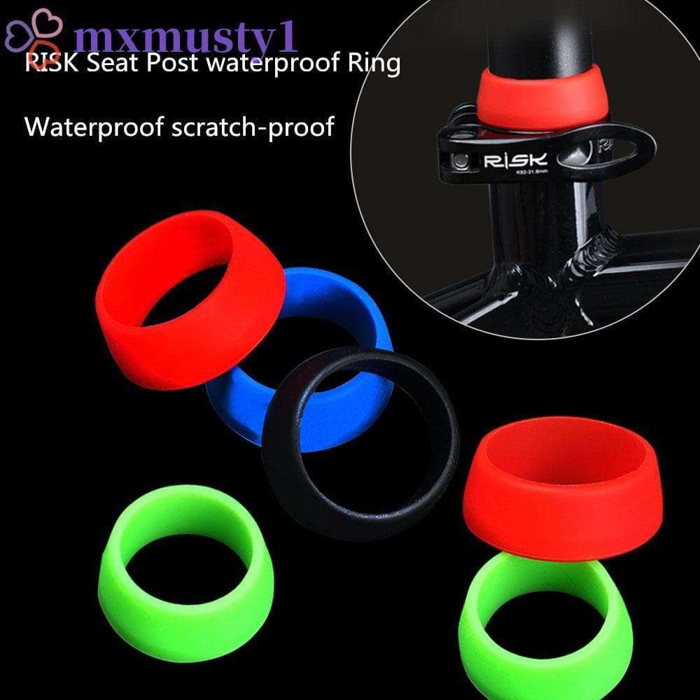 MXMUSTY Selim Braçadeiras Capa Poeira Mountain Bike Bicicleta Espigão Silicone À Prova Dwaterproof Água Ciclismo