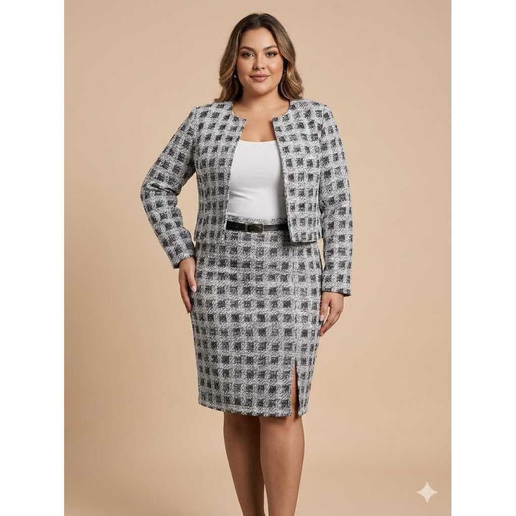CONJUNTO FEMENINO PLUS SIZE  – ELEGÂNCIA E SOFISTICAÇÃO G1 G2 G3 ✨  Realce sua beleza com este lindo conjunto plus size