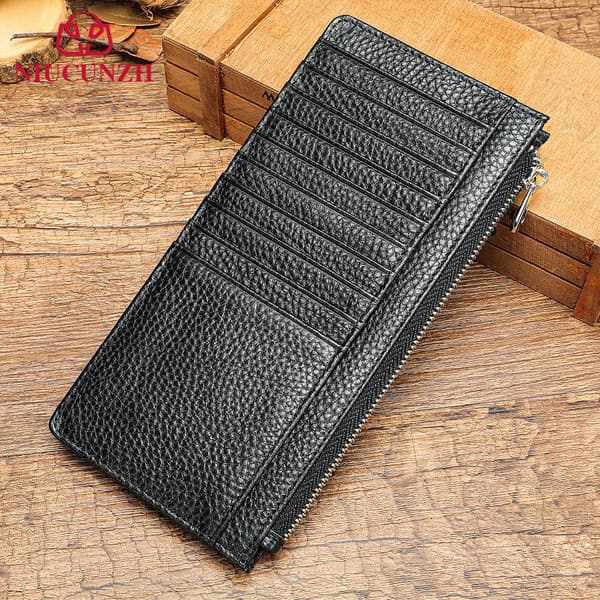 | carteira masculina original | carteira masculina pequena carteira masculina grande ✮Ultra-fino couro genuíno
