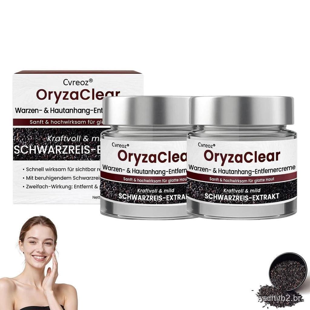 CvreozOryzaClearRiceExtract - Extrato de arroz herbal de dupla ação suave para rejuvenescimento da pele, combate manchas