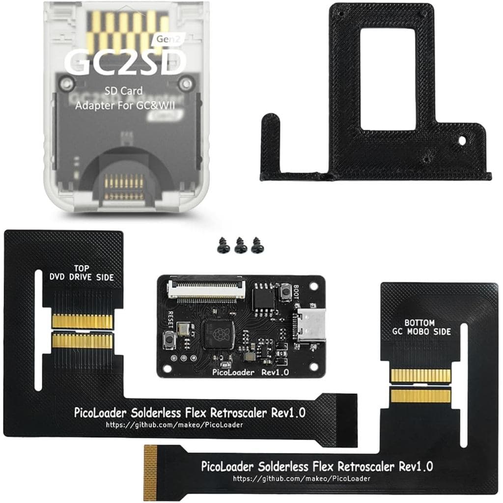 BITFUNX Picoloder - Suporta Atualização de Firmware e Lançamento de Software Homebrew - Design sem Solda - para NGC Dol-