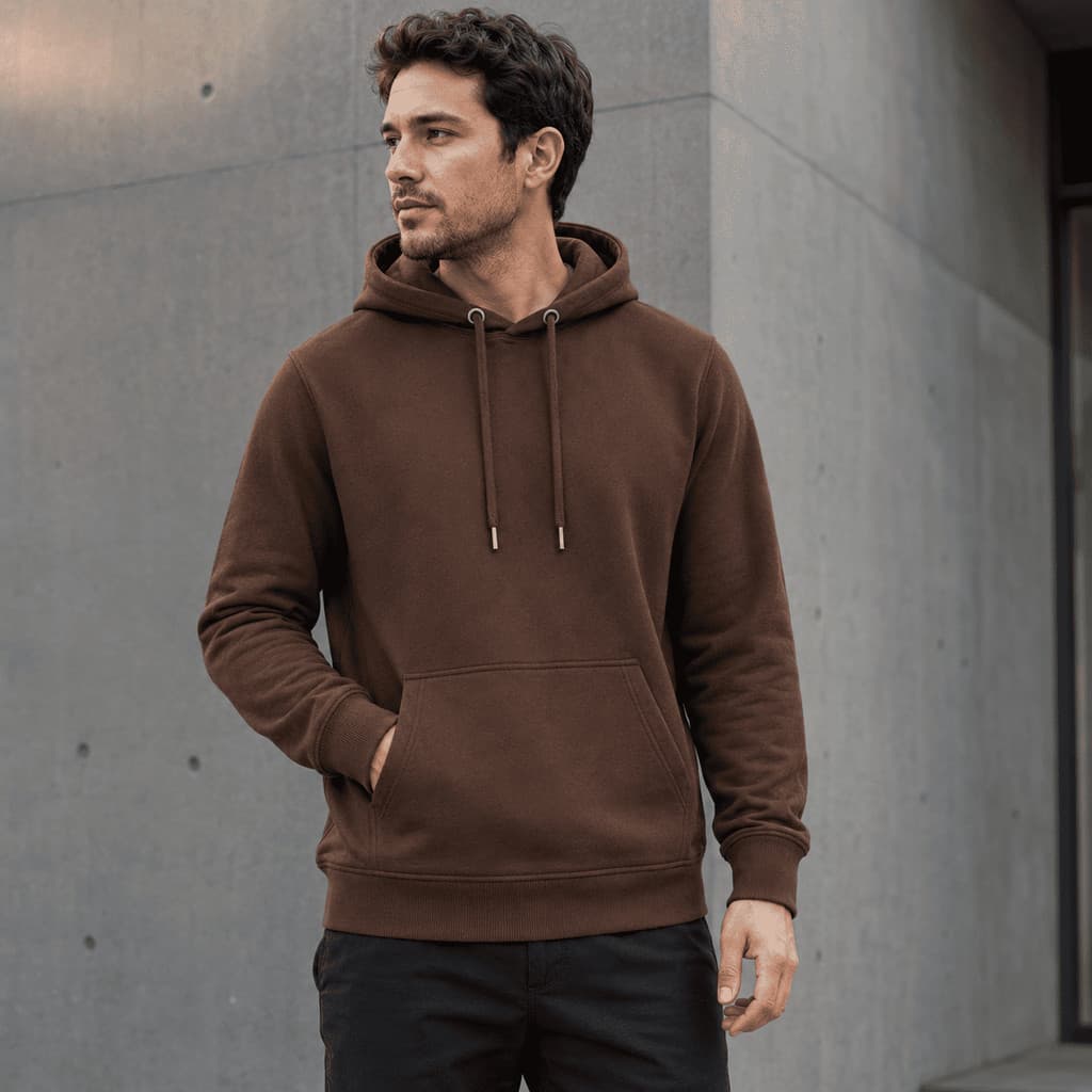 Moletom Canguru Unissex Liso com Capuz Bolso Frontal Estilo Urbano Casual Confortável Manga Longa