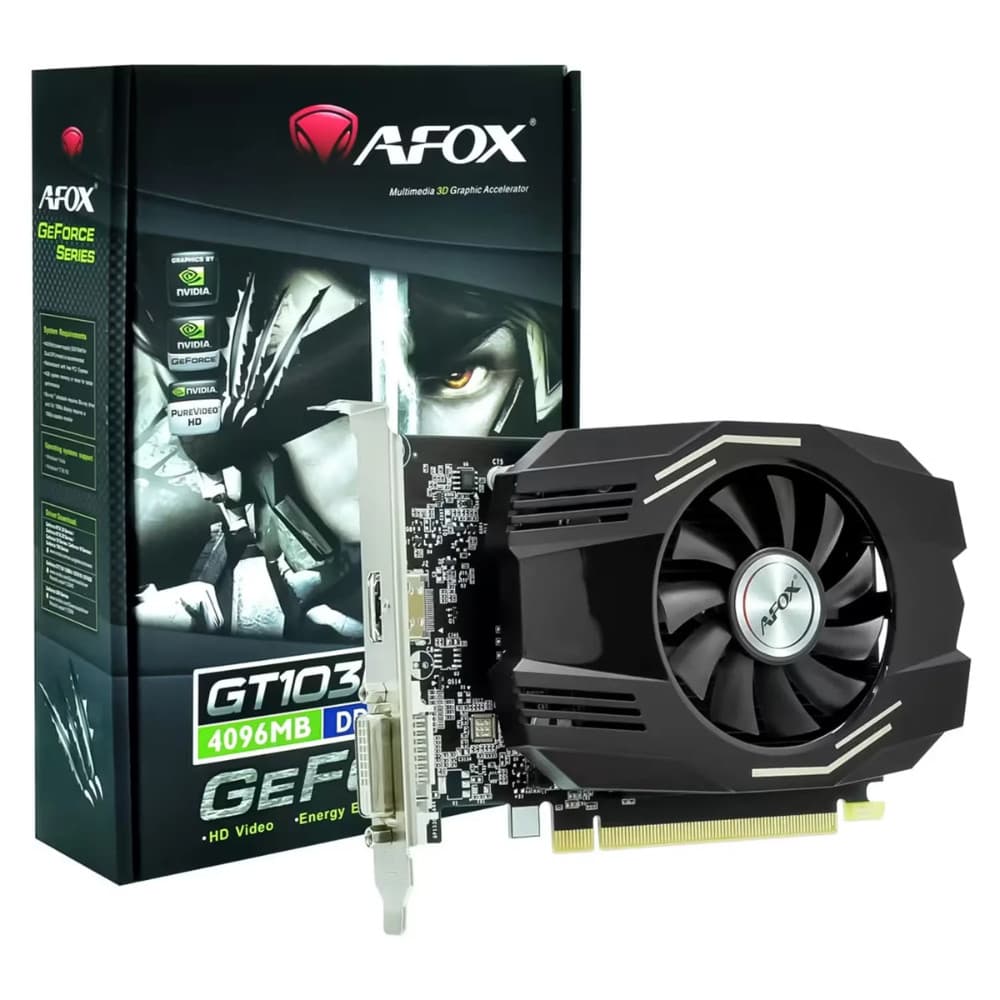 Placa de Video GeForce GT1030 GDDR4 PCIe 128bit 4gb Preto