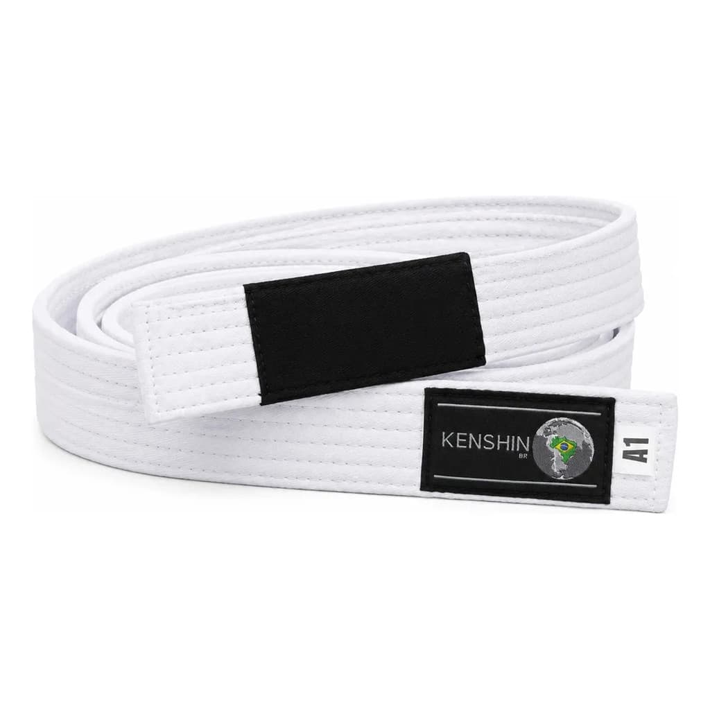 Faixa De Graduação Jiu Jitsu Kenshin Resistente 6 Costuras Com Reforço Interno Em EVA