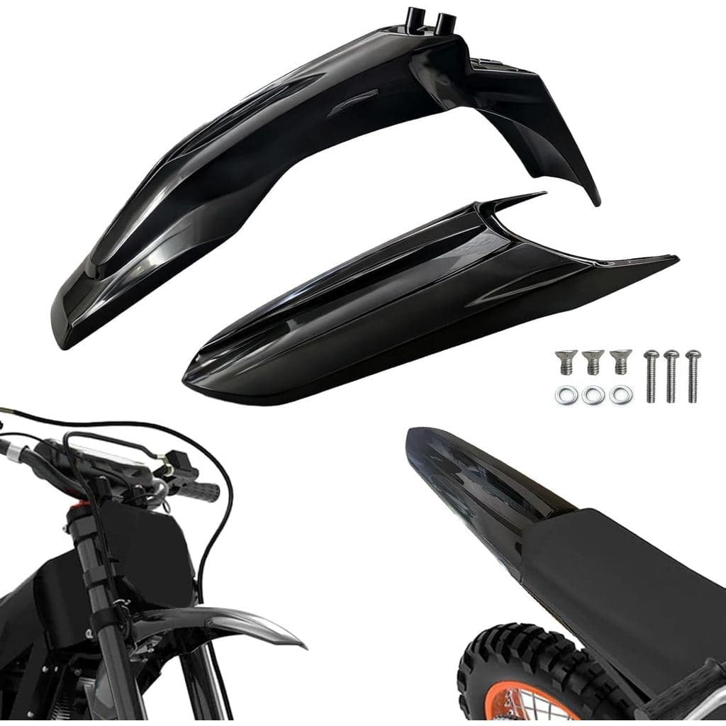 Conjunto de Para-lamas Dianteiro e Traseiro para Bicicleta Elétrica Tuttio Soleil 01, Protetores de Lama de Substituição