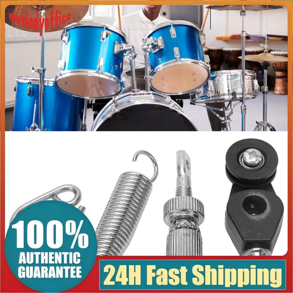 musladyoffice-BR Pedal de bumbo parafuso metal mola gancho instrumento acessório para tocar performance