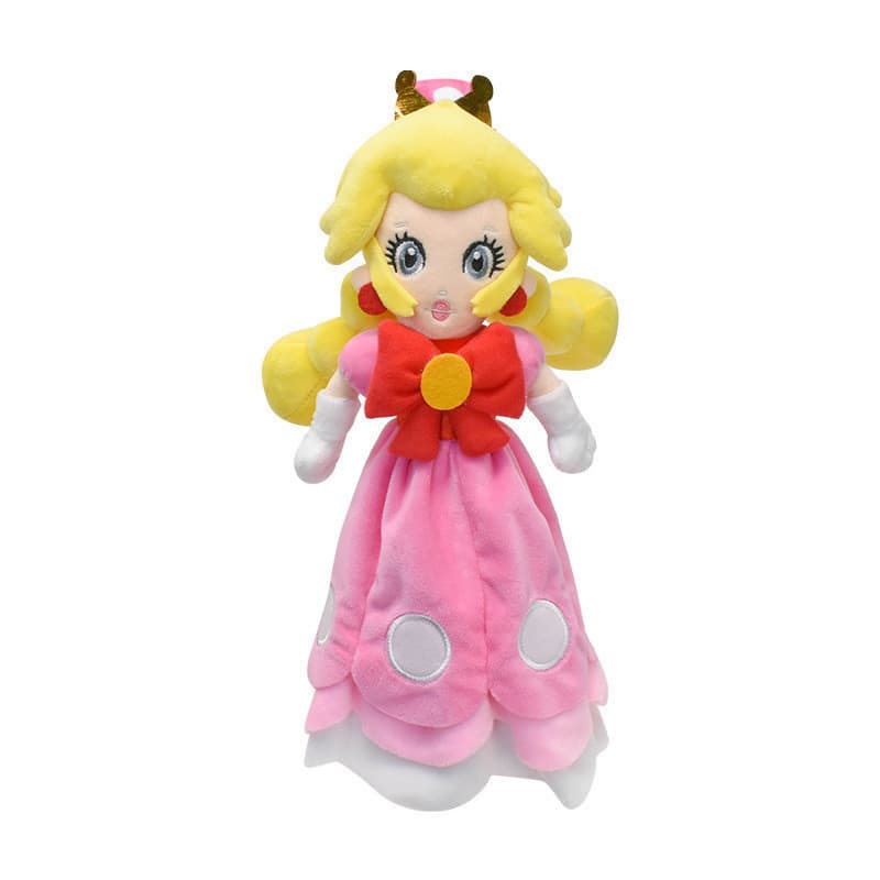 2024 novo estilo Super Mario princesa cogumelo princesa cogumelo irmã transformada princesa praia brinquedo de pelúcia