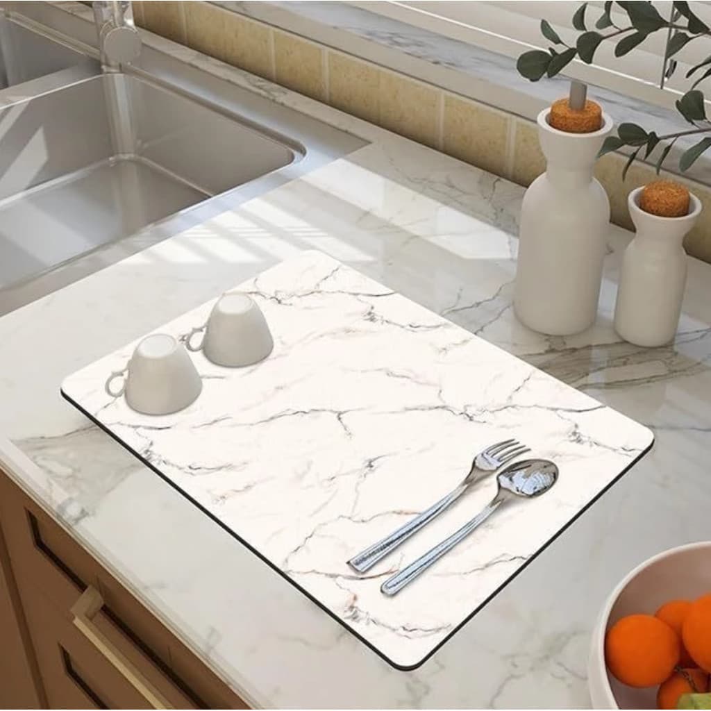 Tapete Escorredor de Louça e Vegetais Microfibra absorvente Flexível