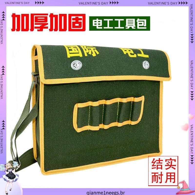 Bolsa de lona grossa para eletricista, bolsa de ombro para ferramentas, bolsa mensageiro, armazenamento de Hardware, bol