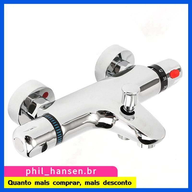 Torneira Misturadora Termostática Para Banheiro , Quente E Fria , Válvula Banheira , Conjunto De Torneiras Termostáticas
