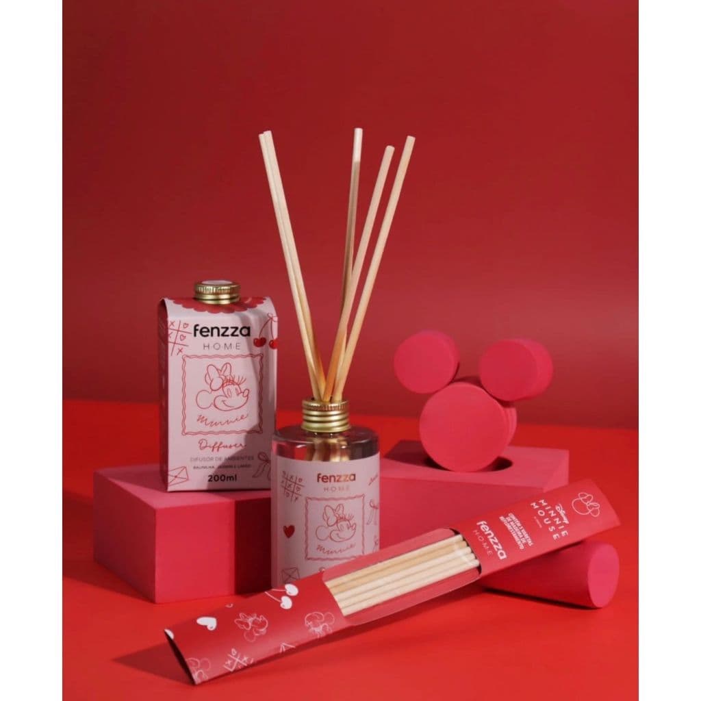 Kit Minnie Mouse Fenzza Home Aromatizador e Difusor de Ambientes 200ml - Escolha o seu