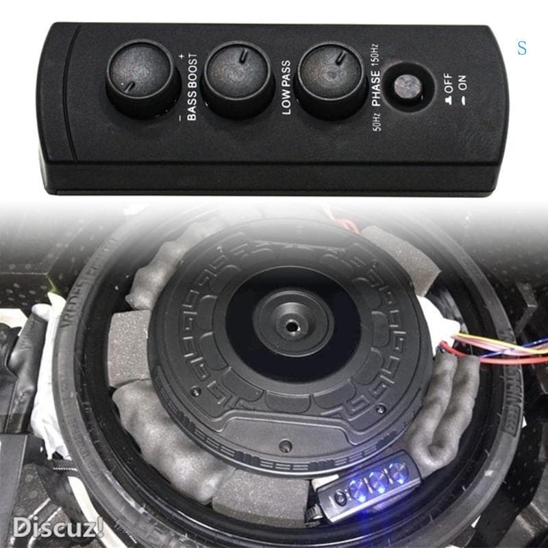 S Car Subwoofer Controlador Som Amplificador Carro Ajustador ABS Para Festas