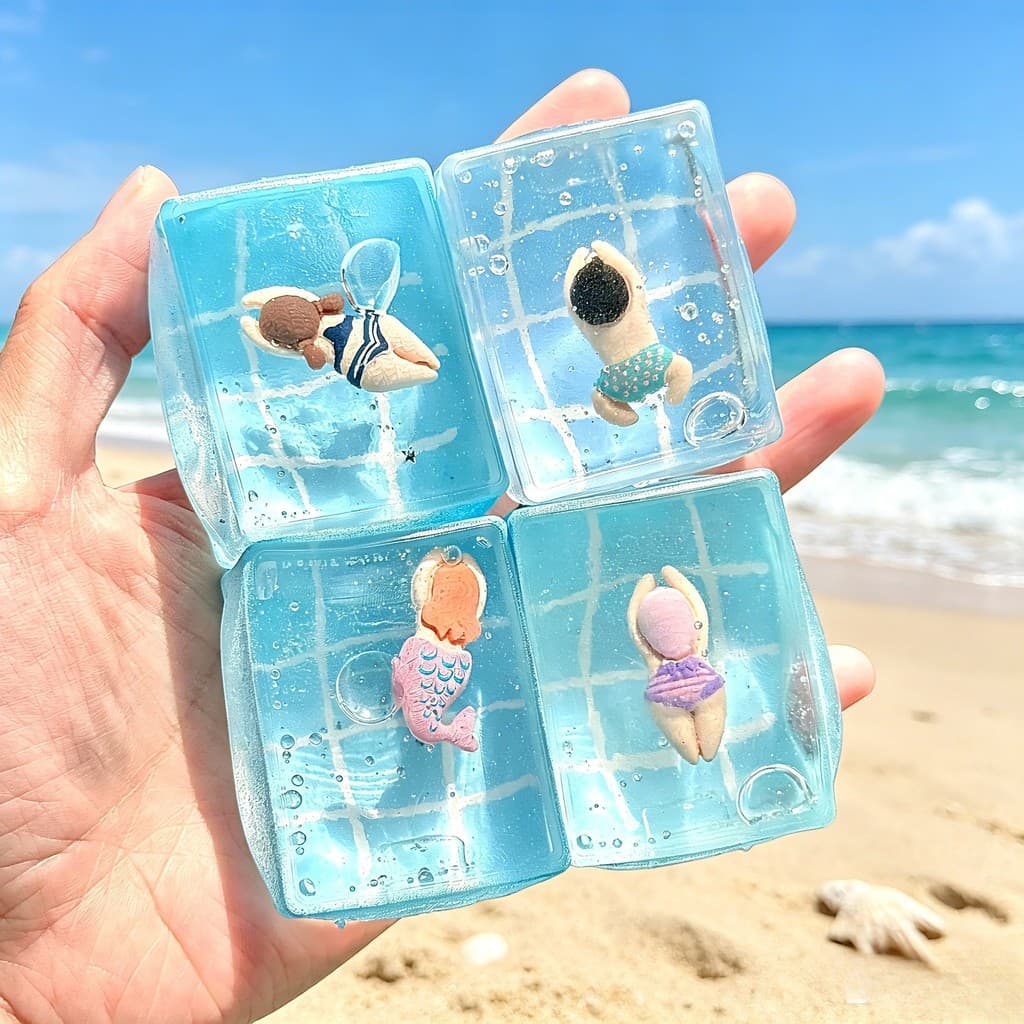 Cubo Mole Para Festa Na Piscina Do Oceano Adultos , Brinquedo De Descompressão De Ascensão Lenta , Aperto Sensorial Cria
