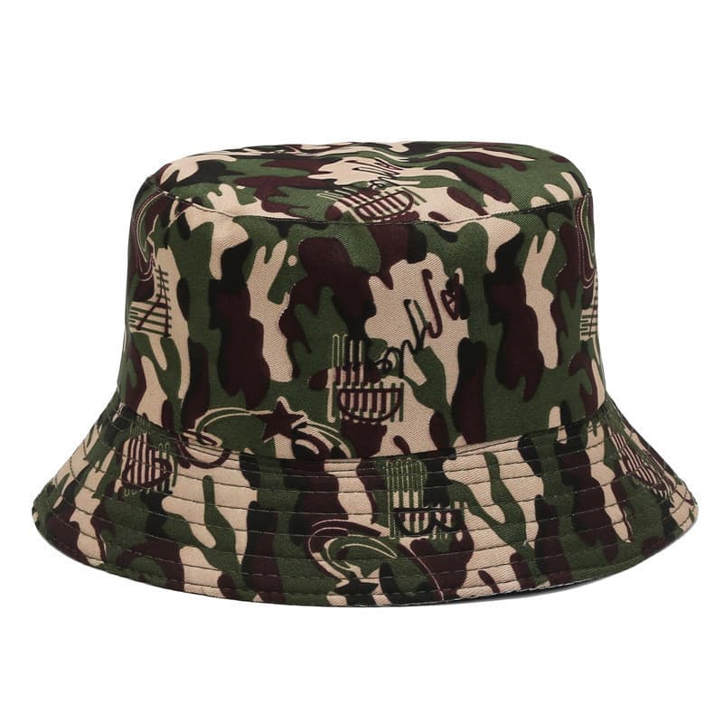 Chapéu de pescador, chapéu bucket respirável, proteção solar de verão, camuflado GFSU