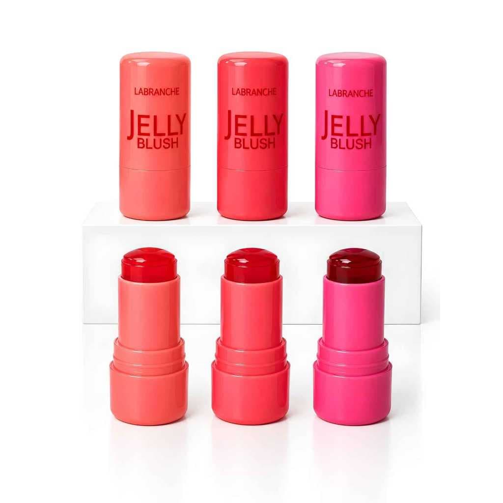 Kit 3 Blush Jelly Labranche Bastão Maquiagem Efeito Natural Gel Glow