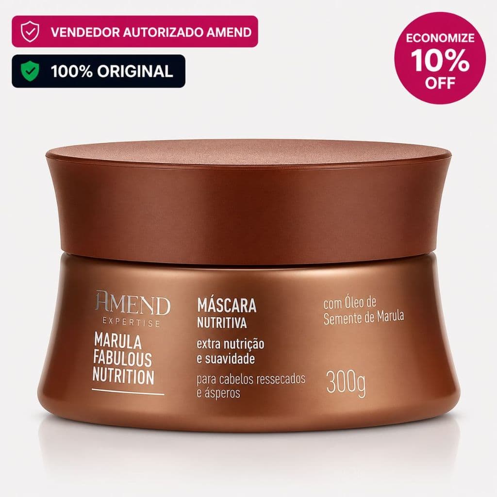 Máscaras Nutritiva Amend Cosmetics Marula Extra Nutrição e Suavidade 300G