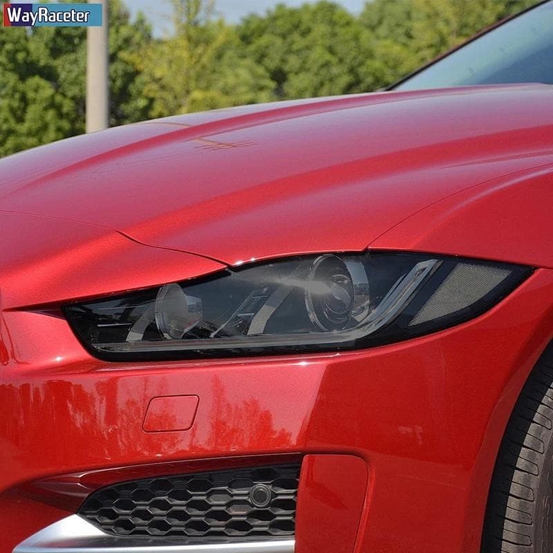 2 Pçs Película Protetora Do Farol Carro Vinil Transparente Preto TPU Adesivo Para Jaguar XE X760 2016 2017 2018 20192020