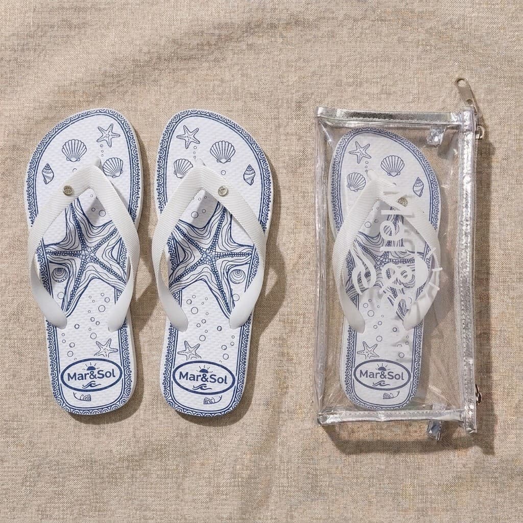 Sandalia Chinelo de dedo + necessaire – Estampa Exclusiva Vários Modelos