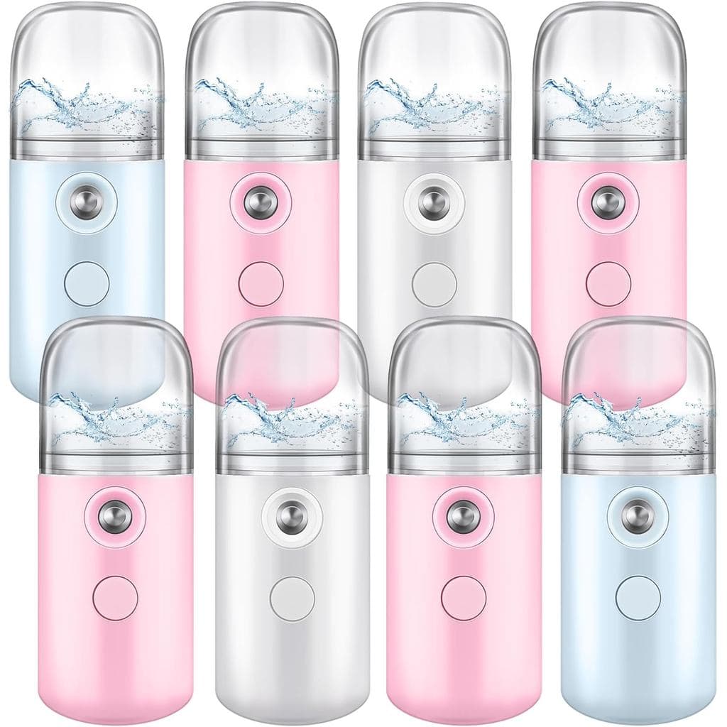 Mudder 8 Peças Nano Pulverizador Facial Portátil Mini Atomizador de Névoa Facial Recarregável por USB 30ml Vaporizador F