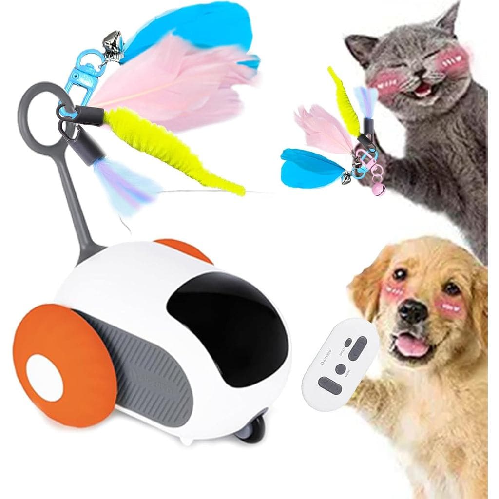 Brinquedo para Gatos com Controle Remoto Turbo Tail 5.0, Brinquedos Interativos para Gatos de Interior, Brinquedos Autom