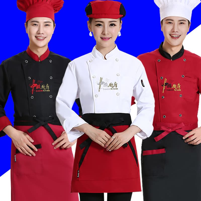 Personalizado personalizado atacado tamanho grande chinês cozinha Chef roupas de trabalho manga longa outono inverno hom