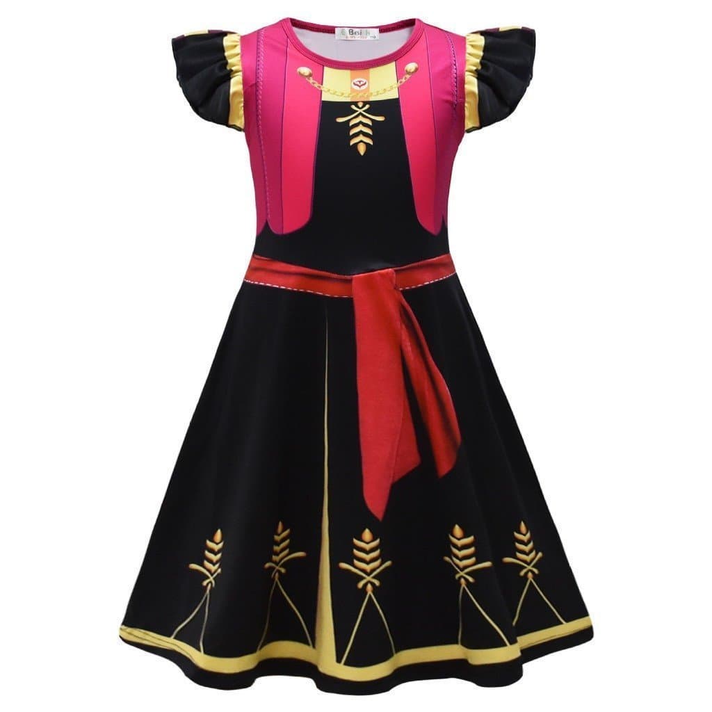 Vestido de Princesa de Verão para Meninas, Fantasia de Cosplay de Halloween para Apresentações de Palco VCU5 YGJA