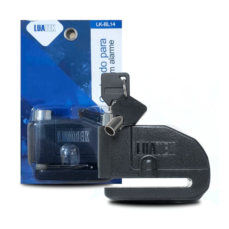 Cadeado Trava Disco Moto e Bike Alarme