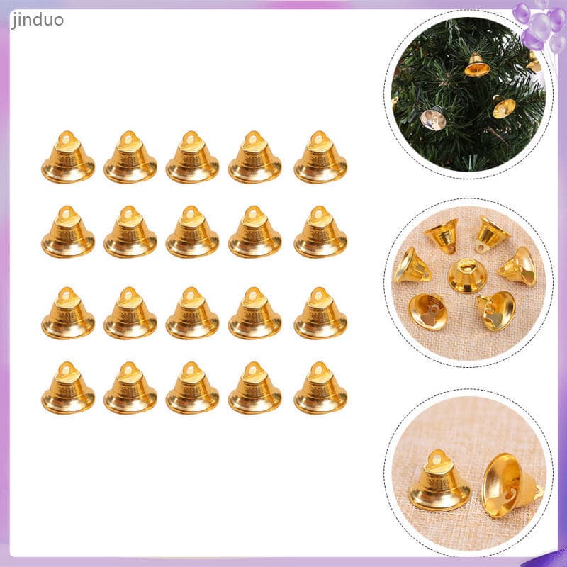 🎄 100Peças Sino Decorativo Para Árvore De Natal Em Ferro Dourado