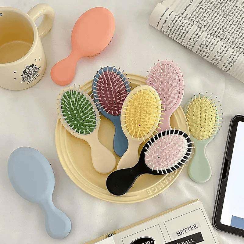 Macaron massagem almofada de ar pente pequeno pente beleza Airbag pente portátil de cabelo doméstico pequeno