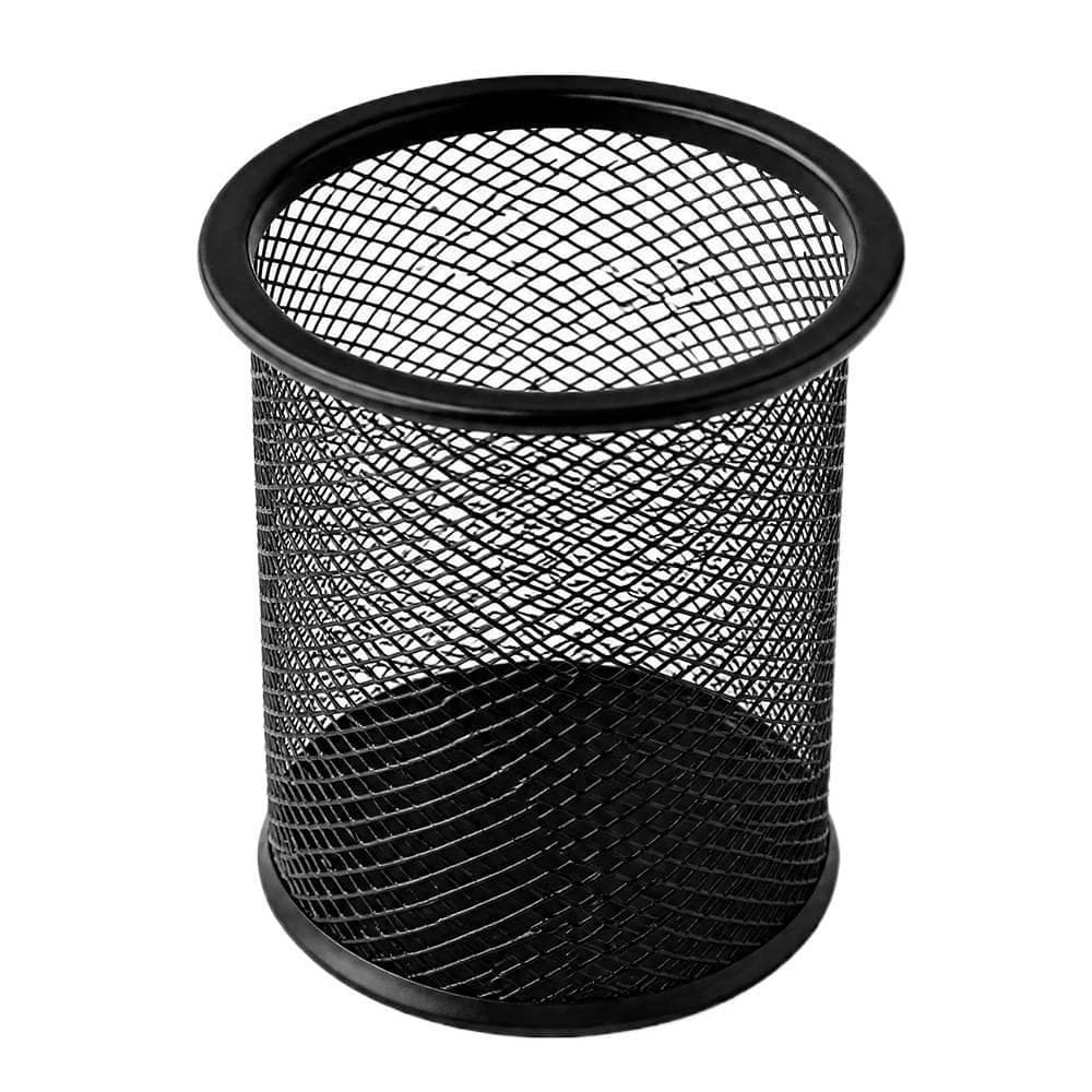 Armazenamento doméstico Armazenamento doméstico Armazenamento de mesa Suporte para caneta redondo de Metal elegante Arma