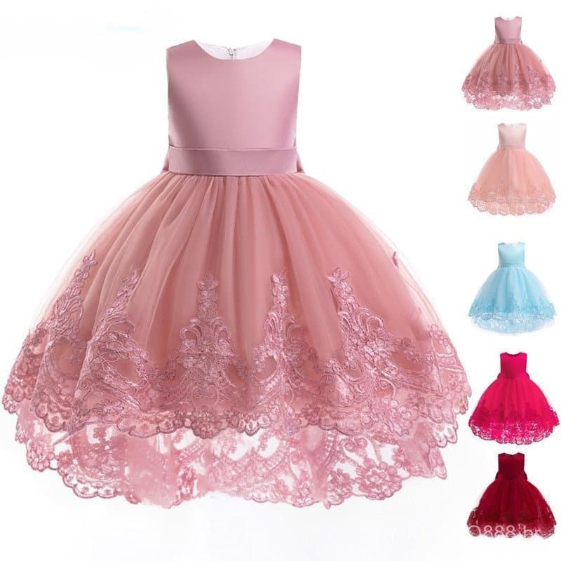 Vestido De Princesa MQATZ Para Meninas , Noiva Elegante De 4 A 8 Anos LL019