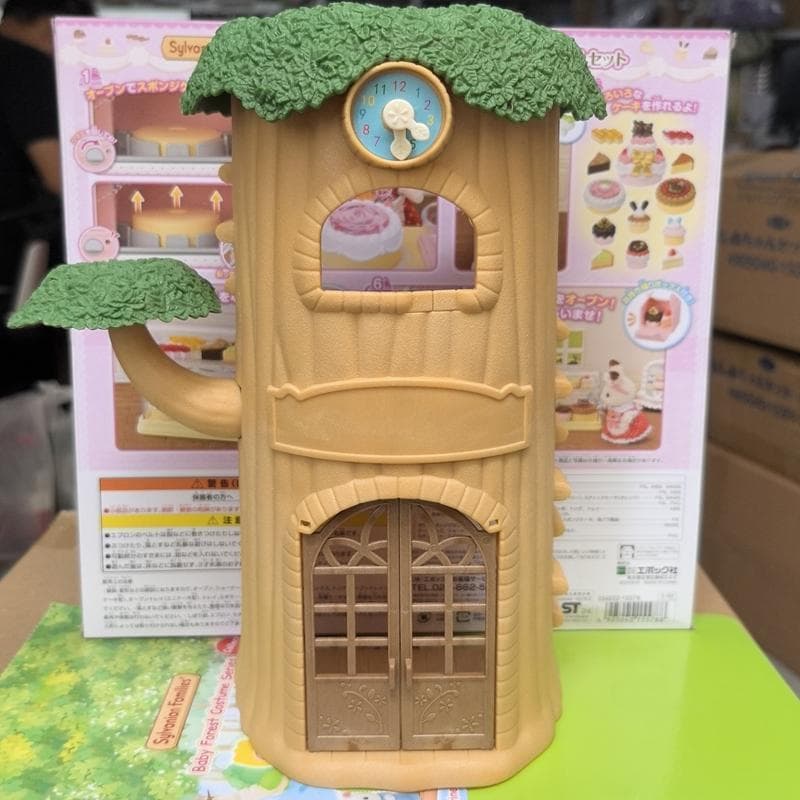 Boneca de brinquedo em massa Mini enfeites Boneca de figura de casa na árvore