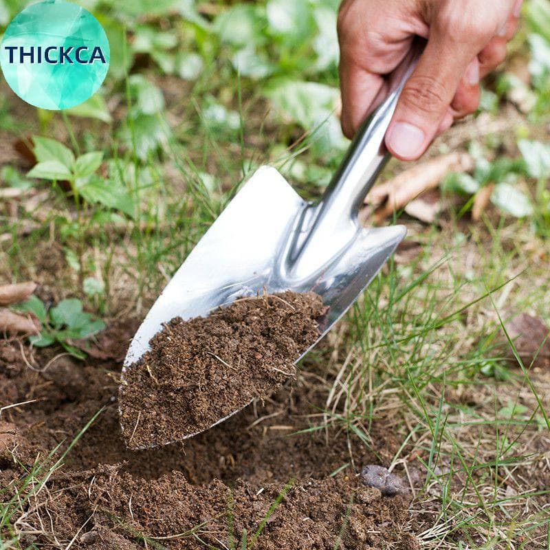 Pá Pequena De Aço Inoxidável thickca AllWeather Para Plantio De Flores Sem Costura Em Vários Ambientes De Jardim br
