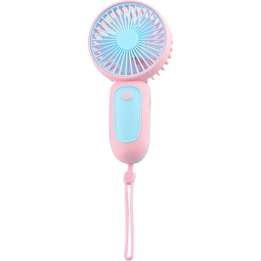 Ventilador Portátil de Mão com Bateria Recarregável USB, Ventilador de Mesa Potente e Duradouro