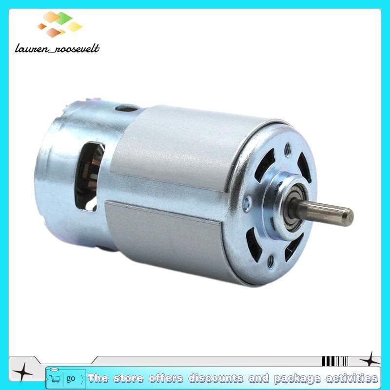 Motor 775 (Rolamento De Esferas Duplo 12-24V) De Alto Torque De Alta Velocidade
