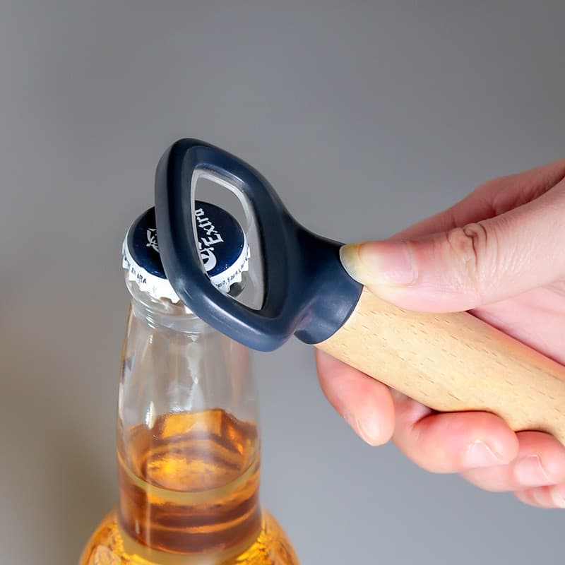 Abridor de cerveja criativo de madeira, abridor de vinho, influenciador doméstico, ferramenta útil para cerveja aberta,