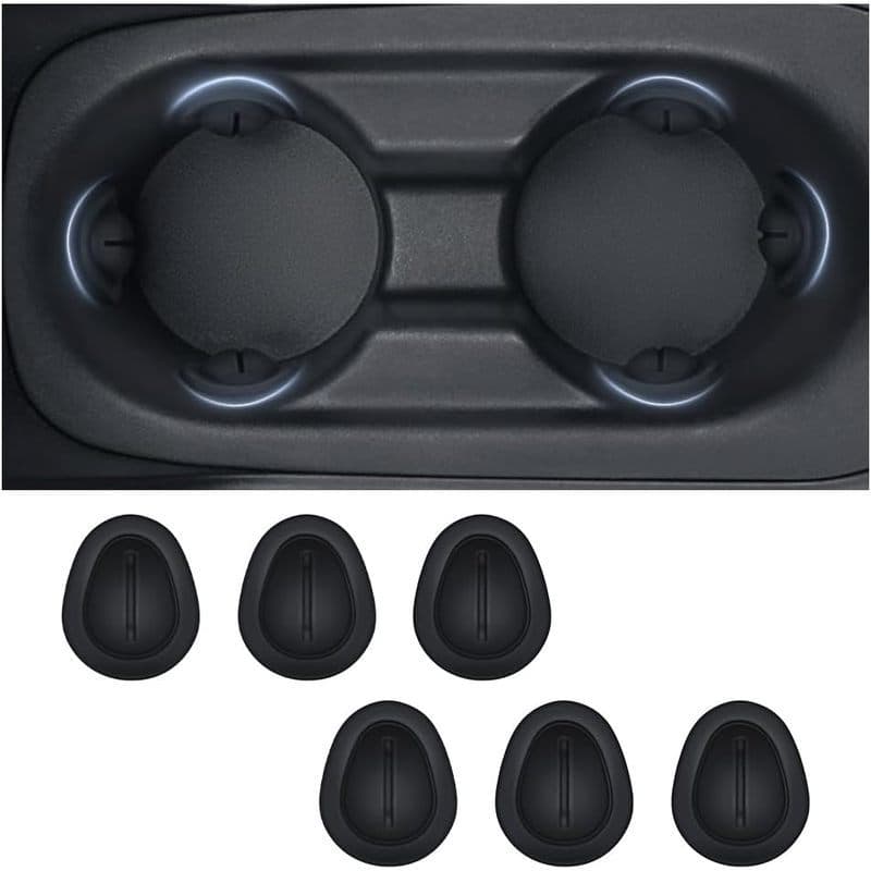 Limitador De Posição De Inserção/Suporte De Porta-Copos De Carro-Estabilizadores De Garrafas Silicone Anti-Vibração Com