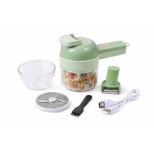 Triturador Eletrico Multipurpose Cortador Spider 4 Em 1 Verde Facil Uso Rapido