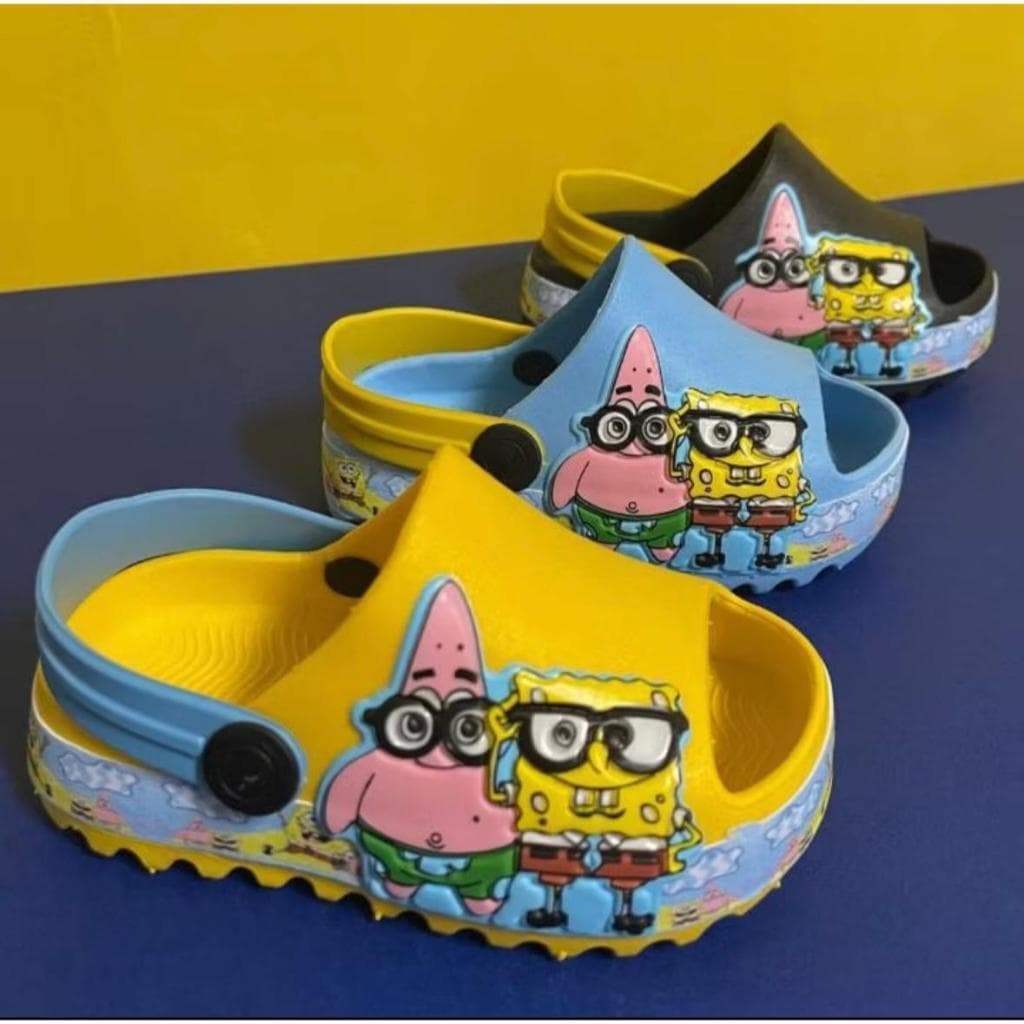 CHINELO SANDÁLIA SLIDE BABY MENINO /MENINA BOB ESPONJA