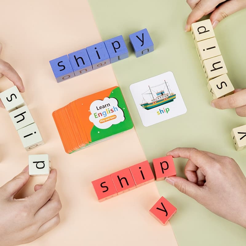 Brinquedo Educativo Pré-escolar Jogo de Batalha de Soletragem em Inglês Multijogador Aprendizagem 26