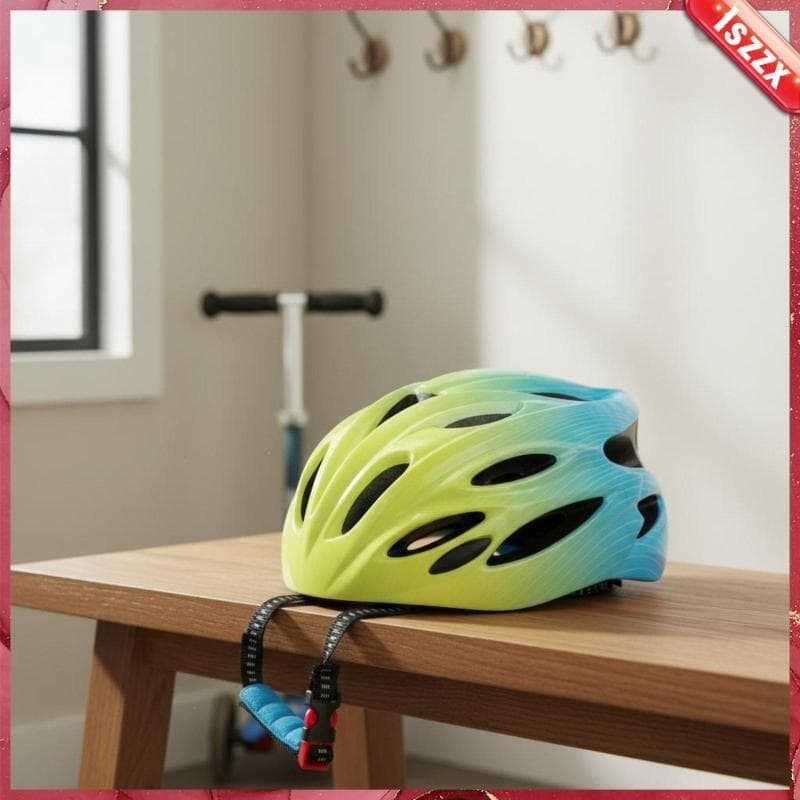 [Lszzx] Capacete De Segurança Infantil Ventilado Para Bicicleta Juvenil Esportivo De Ajuste Ajustável Scooter , Patinaçã
