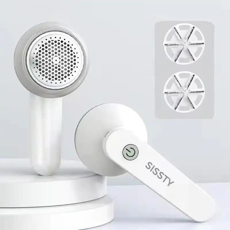 Removedor de pelos elétrico, equipado com 2 lâminas de aço inoxidável de 6 lâminas substituíveis (1 lâmina extra incluíd