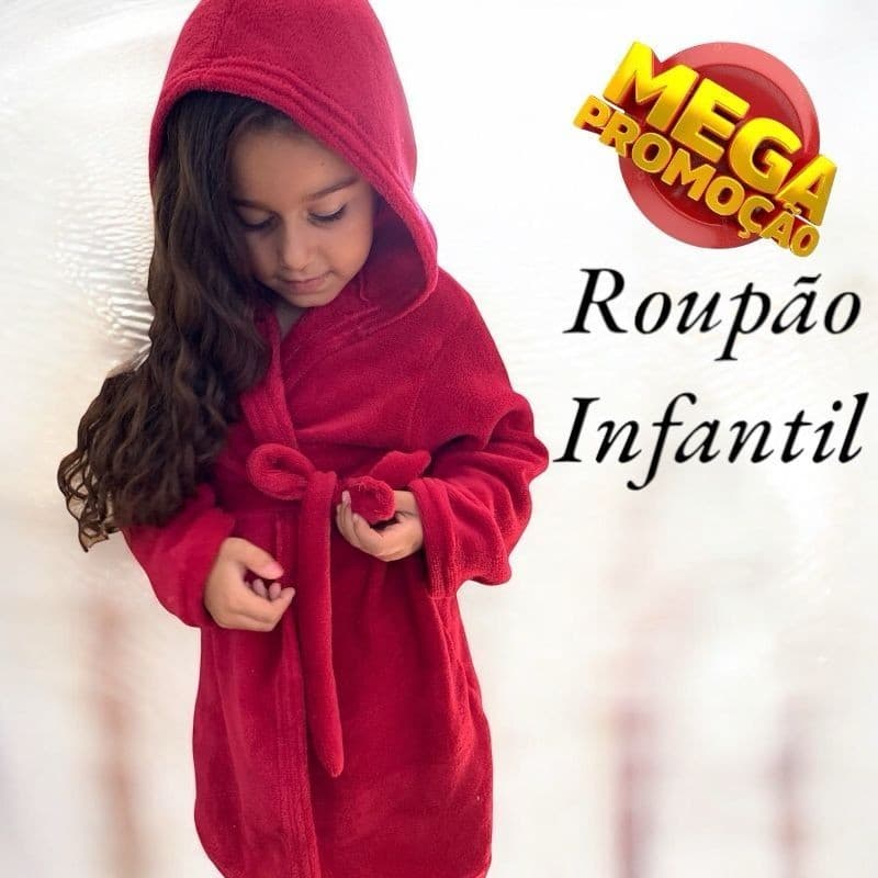 Roupão Para o Frio Infantil Mantinha   / Varias cores, Mantinha, Conforto e Elegancia