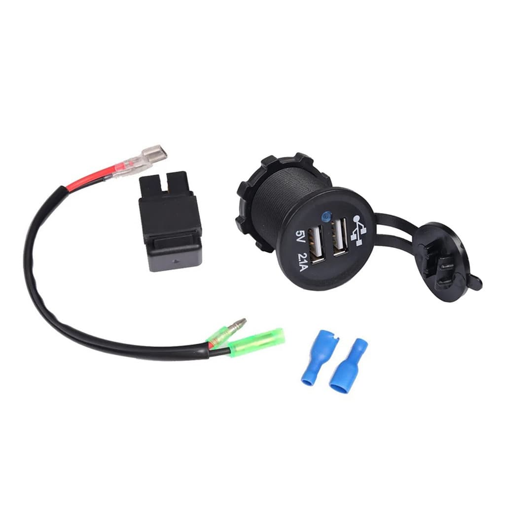 Adequado para Kawasaki Ninja400/650 Versys300 suporte de carregamento USB Interface de navegação do carregador do telefo