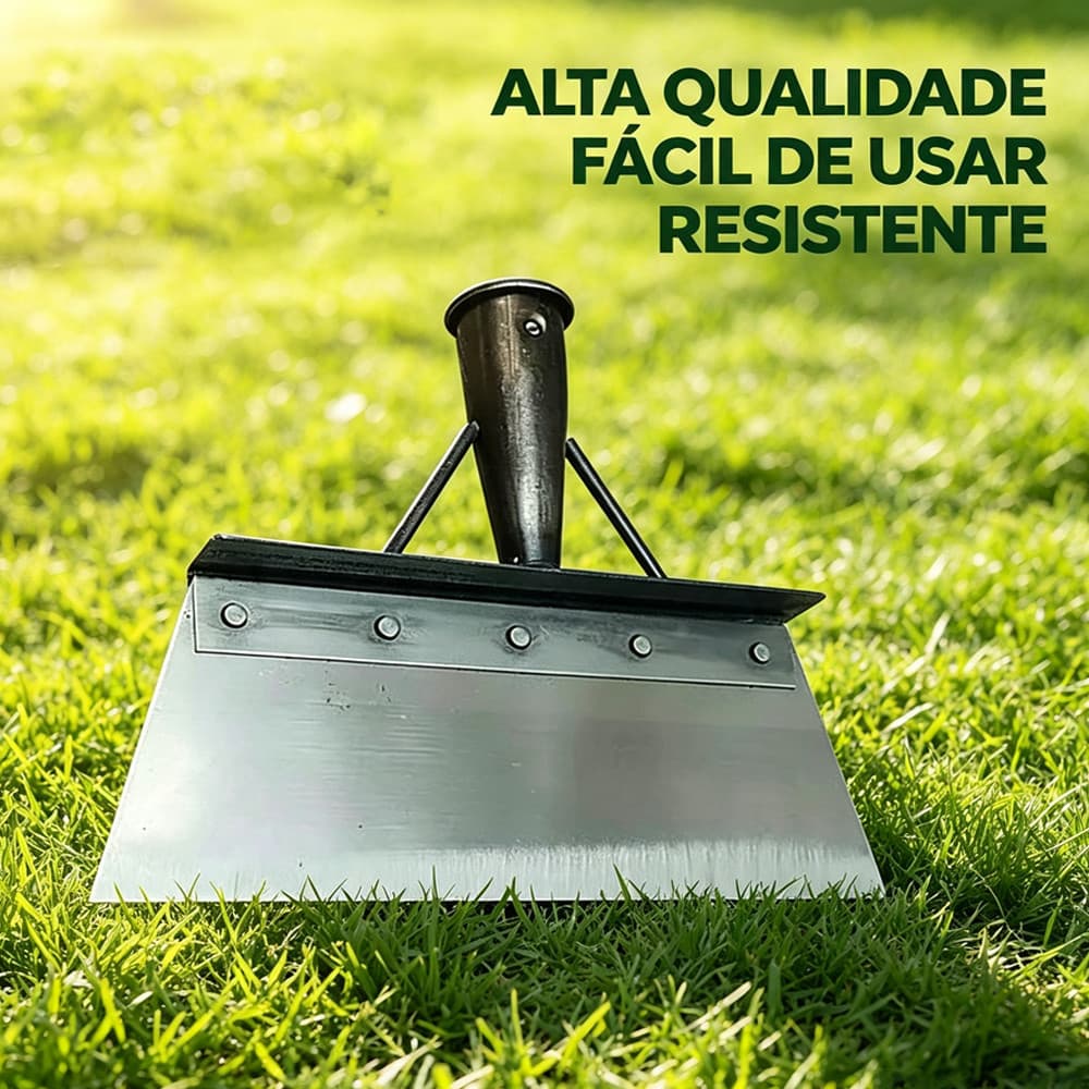 Pá de Raspagem Serrilhada 25cm, Jardim & Construção | Alta Performance e Versatilidade