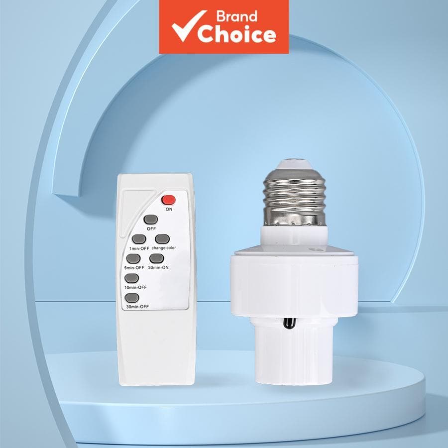 Suporte de Lâmpada LED Conversível AXUS E27 Controle Remoto Infravermelho Inteligente IR AC85-265V 2026